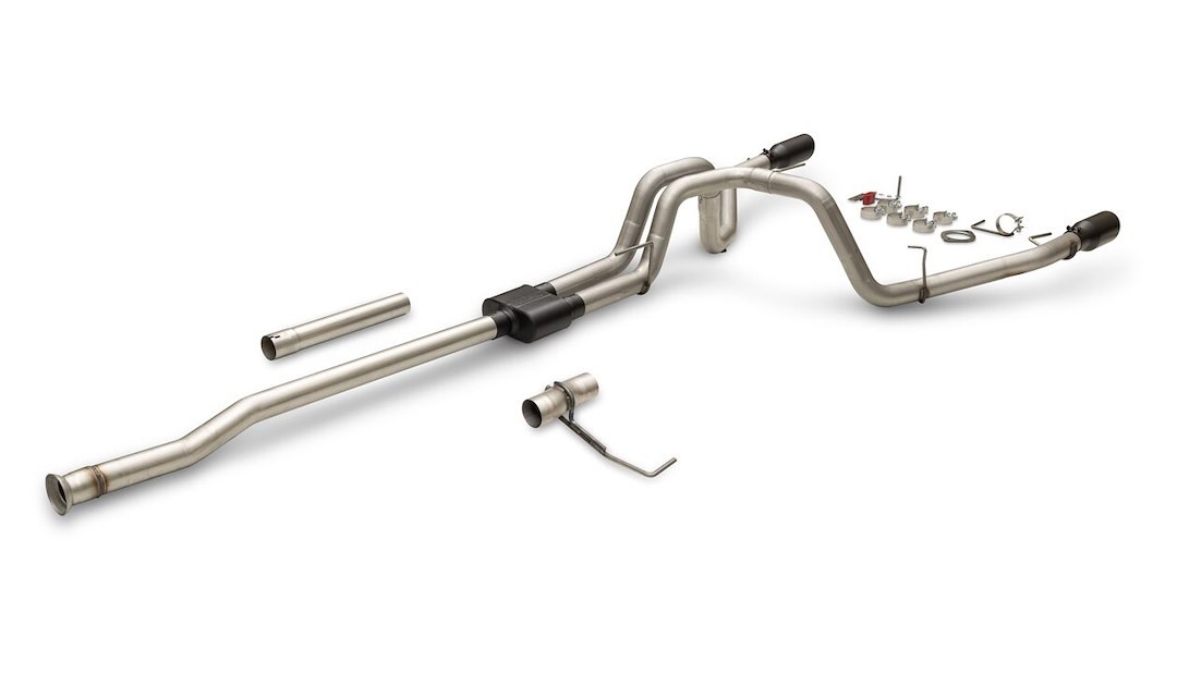 Flowmaster Exhaust System Kit, Outlaw ® Cat-Back System, 409 Stainless Steel, With Muffler, 3 Inch Pipe Diameter, Single Exhaust Dual Exit – 818168