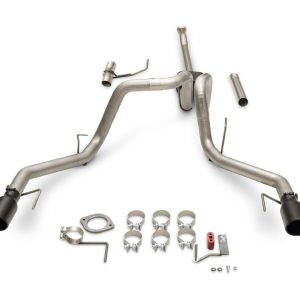 Flowmaster Exhaust System Kit, American Thunder® Cat-Back System, 409S Stainless Steel, With Muffler, 3 Inch Pipe Diameter – 818169