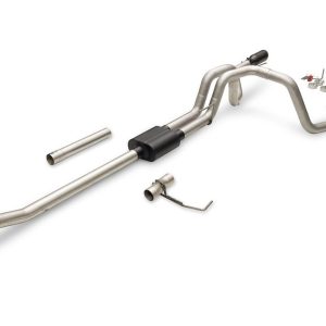 Flowmaster Exhaust System Kit, American Thunder® Cat-Back System, 409S Stainless Steel, With Muffler, 3 Inch Pipe Diameter – 818169