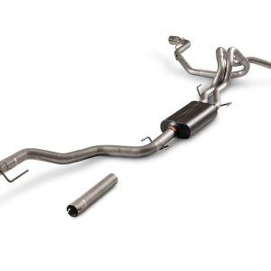 Flowmaster Exhaust System Kit, American Thunder® Cat-Back System, 409 Stainless Steel, With Muffler, 3 to 2-1/2 Inch Pipe Diameter – 818176