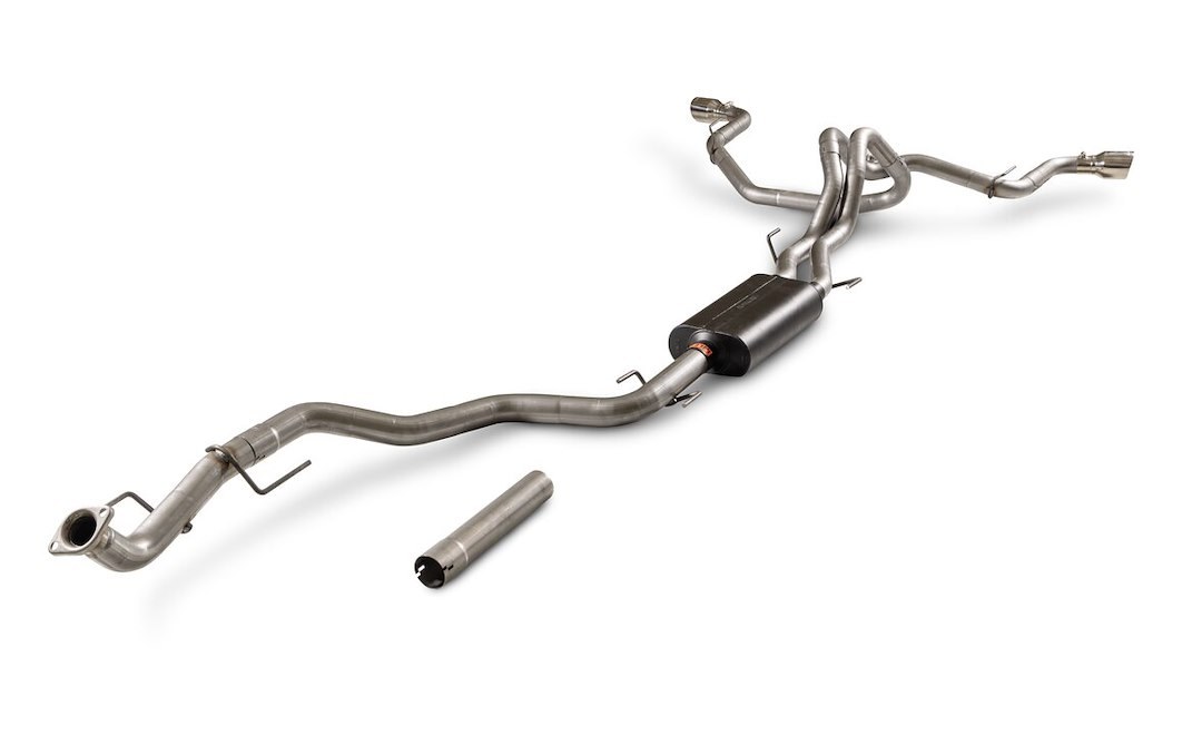 Flowmaster Exhaust System Kit, American Thunder® Cat-Back System, 409 Stainless Steel, With Muffler, 3 to 2-1/2 Inch Pipe Diameter – 818176