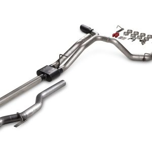 Flowmaster Exhaust System Kit, Outlaw Extreme Cat Back System, 409 Stainless Steel, With Muffler, 3 Inch Pipe Diameter – 818192
