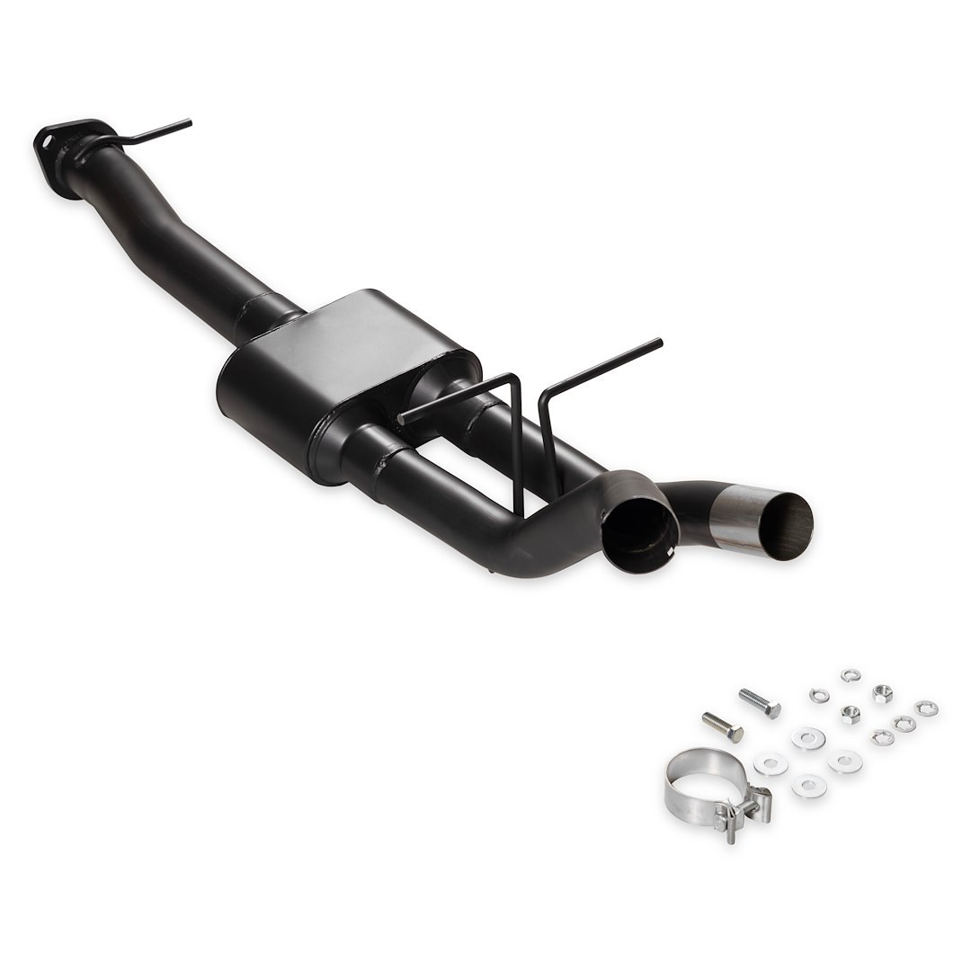Flowmaster Exhaust Muffler, American Thunder®, Oval 409S Stainless Steel Case, 3 Inch Center Inlet, Dual 2-1/2 Inch Dual Outlet – 818196