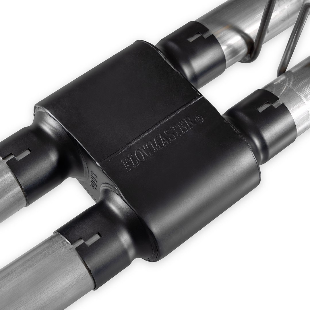 Flowmaster Exhaust System Kit, Outlaw Cat Back System, 409 Stainless Steel, With Muffler, 3 Inch Pipe Diameter, Dual Exhaust with Dual Exit – 818197