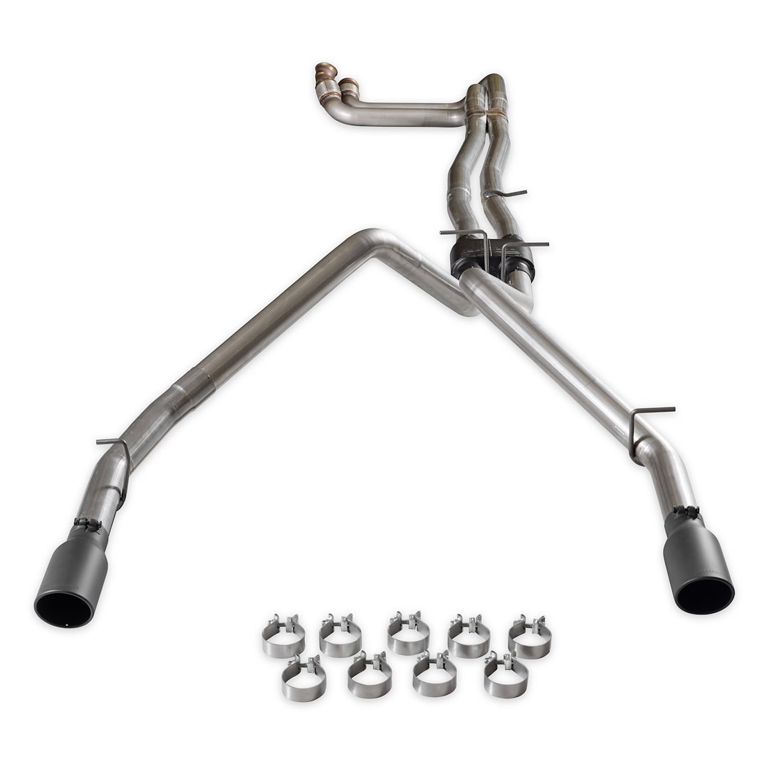 Flowmaster Exhaust System Kit, Outlaw Cat Back System, 409 Stainless Steel, With Muffler, 3 Inch Pipe Diameter, Dual Exhaust with Dual Exit – 818197