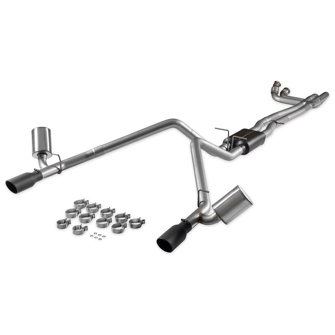 Flowmaster Exhaust System Kit, American Thunder® Cat-Back System, 409 Stainless Steel, With Muffler, 3 Inch Pipe Diameter – 818199
