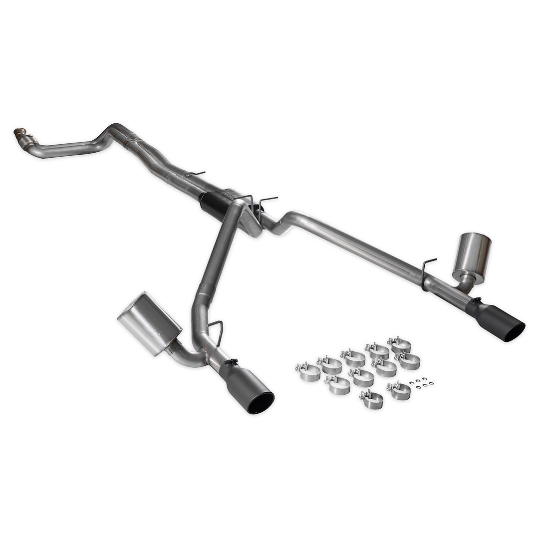 Flowmaster Exhaust System Kit, American Thunder® Cat-Back System, 409 Stainless Steel, With Muffler, 3 Inch Pipe Diameter – 818199
