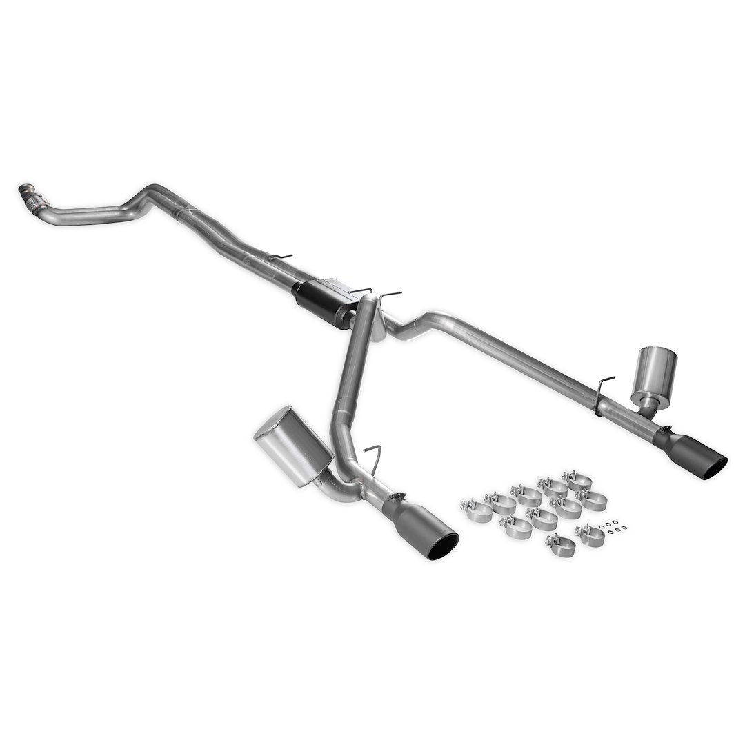 Flowmaster Exhaust System Kit, American Thunder® Cat-Back System, 409 Stainless Steel, With Muffler, 3 Inch Pipe Diameter – 818199