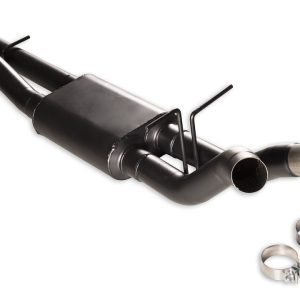 Flowmaster Exhaust Muffler, American Thunder®, Oval 409 Stainless Steel Case, 3 Inch Dual Inlet, 3 Inch Dual Outlet, 59 Inch Overall Length – 818204