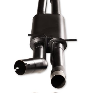 Flowmaster Exhaust Muffler, American Thunder®, Oval 409 Stainless Steel Case, 3 Inch Dual Inlet, 3 Inch Dual Outlet, 59 Inch Overall Length – 818204