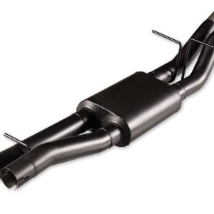 Flowmaster Exhaust Muffler, American Thunder®, Oval 409 Stainless Steel Case, 3 Inch Dual Inlet, 3 Inch Dual Outlet, 59 Inch Overall Length – 818204
