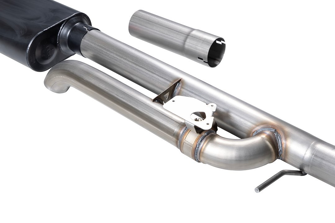 Flowmaster Exhaust System Kit, American Thunder® Cat-Back System, 409 Stainless Steel, With Muffler, 3-1/2 Inch to 2-1/2 Inch Pipe Diameter – 818206