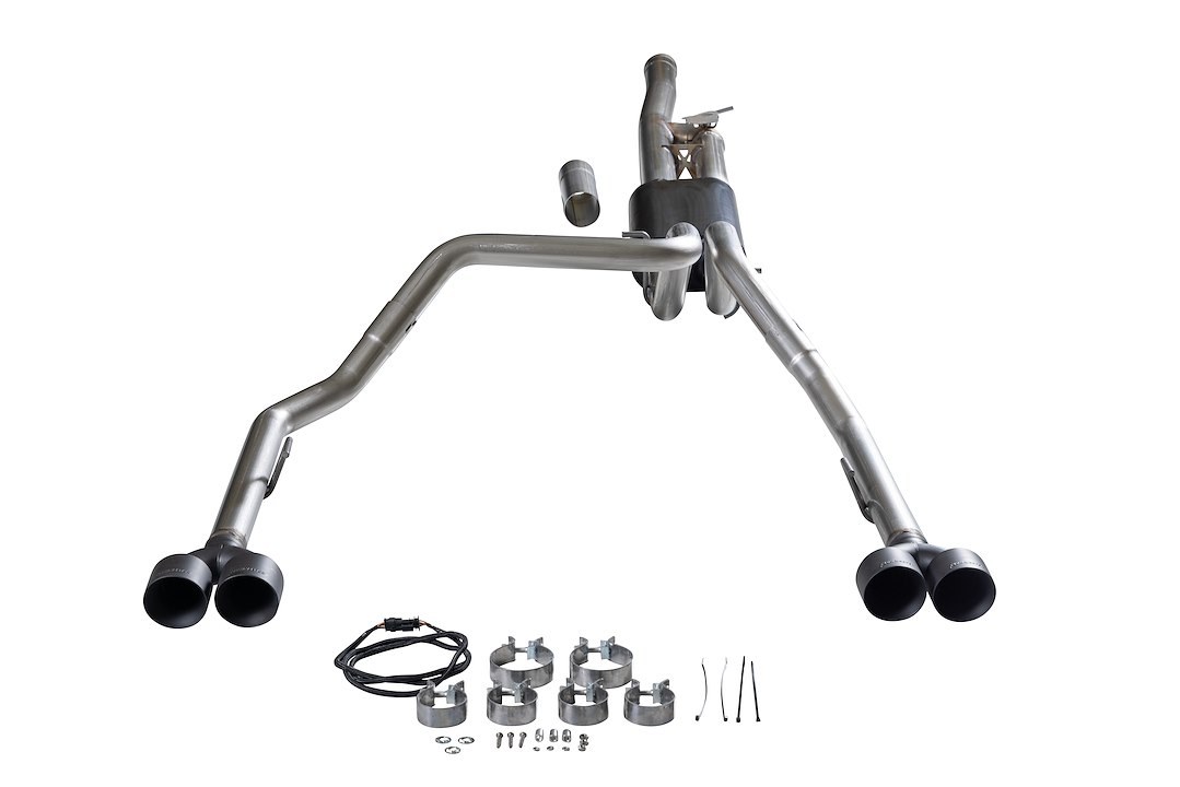 Flowmaster Exhaust System Kit, American Thunder® Cat-Back System, 409 Stainless Steel, With Muffler, 3-1/2 Inch to 2-1/2 Inch Pipe Diameter – 818206