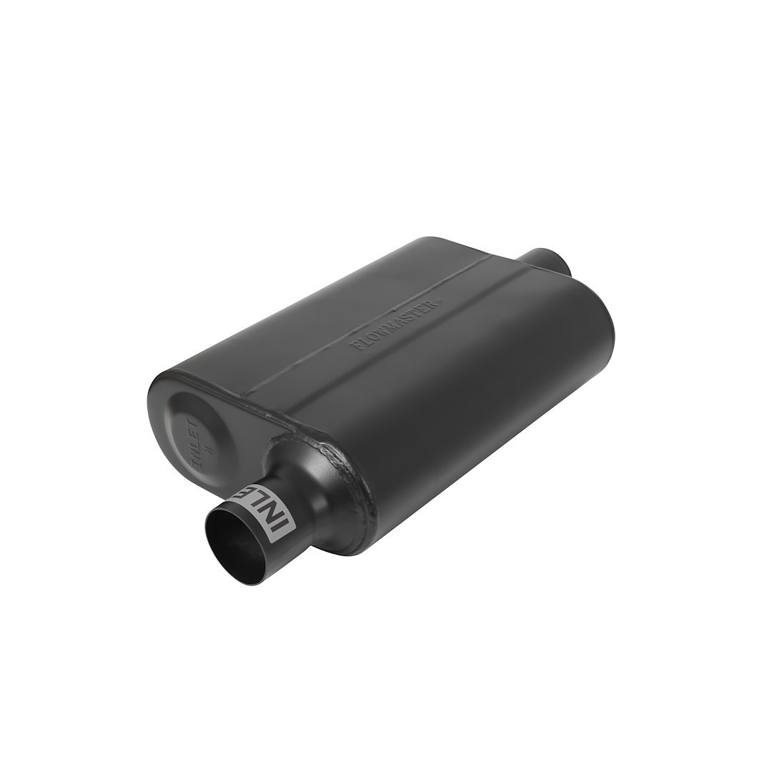 Flowmaster Exhaust Muffler, Super 44 ™ Delta Flow ®, 9-3/4 Inch Width X 4 Inch Height Stainless Steel Case, Single 2-1/4 Inch Offset Inlet – 842446