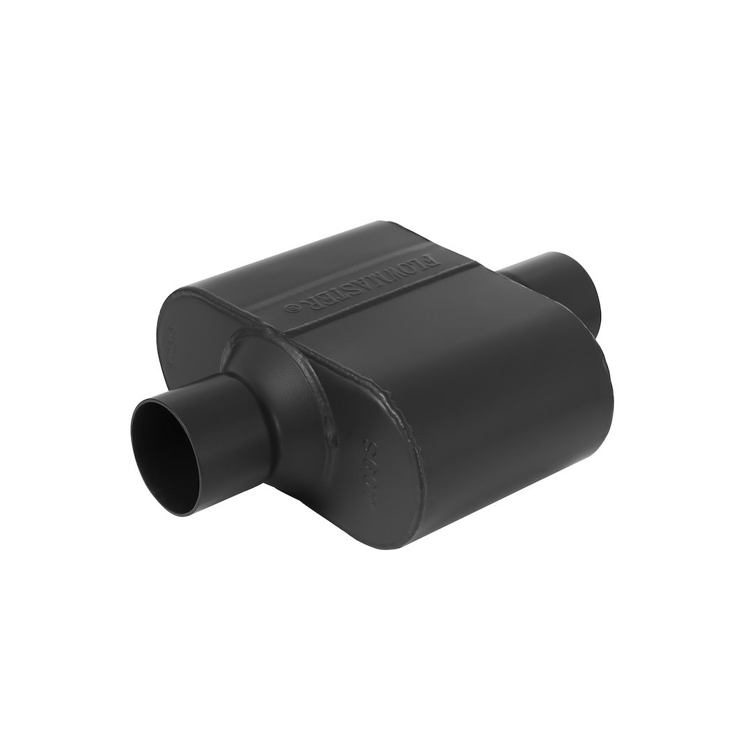 Flowmaster Exhaust Muffler, Super 10 Series ™, 9-1/2 Inch Width X 4 Inch Height Stainless Steel Case, Single 2-1/2 Inch Center Inlet – 842515