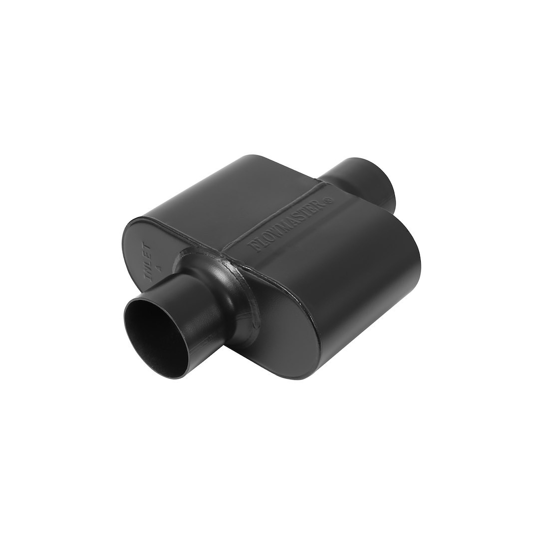 Flowmaster Exhaust Muffler, Super 10 Series ™, 9-1/2 Inch Width X 4 Inch Height Stainless Steel Case, Single 3 Inch Center Inlet – 843015