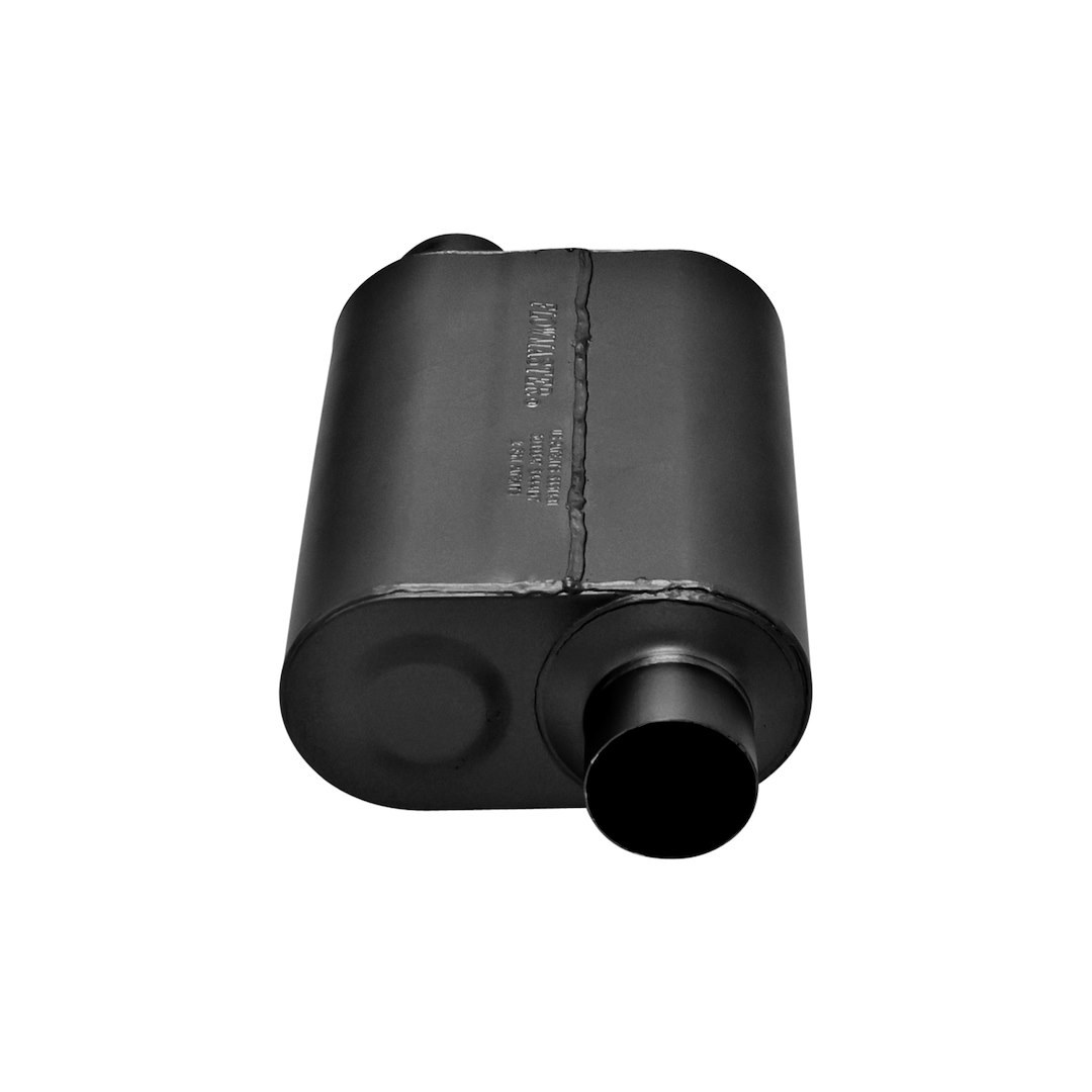 Flowmaster Exhaust Muffler, Super 40 ® Series, 10 Inch Width X 5 Inch Height Stainless Steel Case, Single 3 Inch Offset Inlet – 853048
