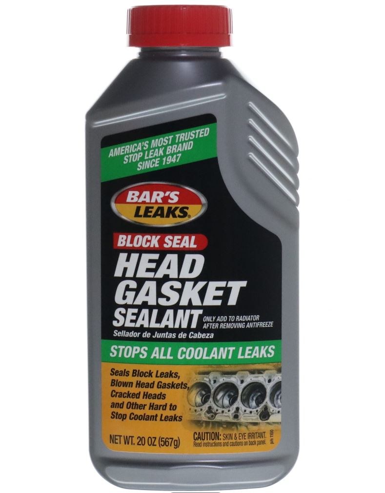 Bars Product Engine Block Sealant, Use to Stop Block Leaks/ Seals Cracked Cylinder Heads/ Repairs Blown Head Gaskets, 20 Ounce Bottle, Single – 1100