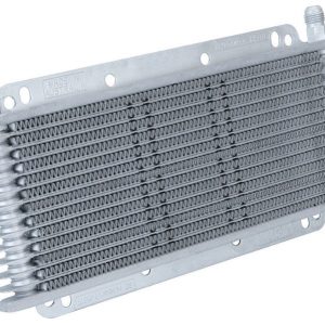 Flexalite Fluid Cooler, Transmission Fluid Cooler, 11 Inch Width X 3/4 Inch Depth X 6 Inch Height, 17 Row, 3/8 Inch Barbed Fittings – 113802