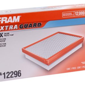 FRAM Air Filter, Extra Guard ®, Cellulose Media, Rectangular Shape, 2.11 Inch Height X 9.92 Inch Length X 5-3/4 Inch Width – CA12296