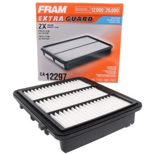 FRAM Air Filter, Extra Guard ®, Cellulose/ Synthetic Blend, Rectangular Shape, 1.889 Inch Height X 8.464 Inch Length X 7.795 Inch Width – CA12297