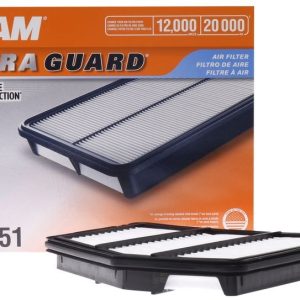 FRAM Air Filter, Extra Guard ®, Rigid, 6.03 Inch Length X 4.72 Inch Width X 1.3 Inch Height – CA12551