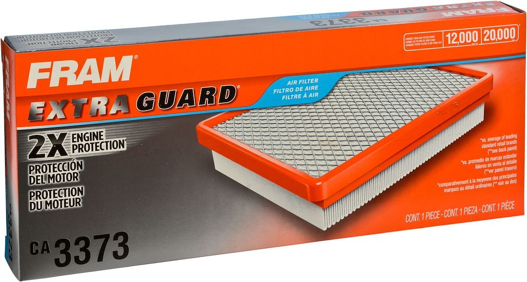 FRAM Air Filter, Extra Guard ®, 1.563 Inch Height X 13.156 Inch Length X 5.281 Inch Width – CA3373