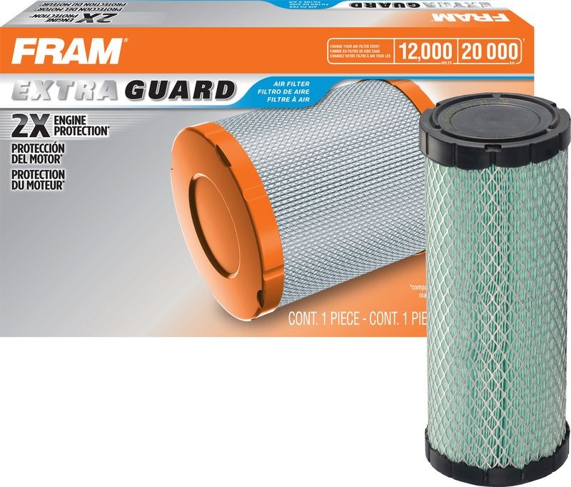 FRAM Air Filter, 4.156 Inch Outside Diameter X 10.688 Inch Height, Closed Top, For Use with Medium Duty Engines – CA9550