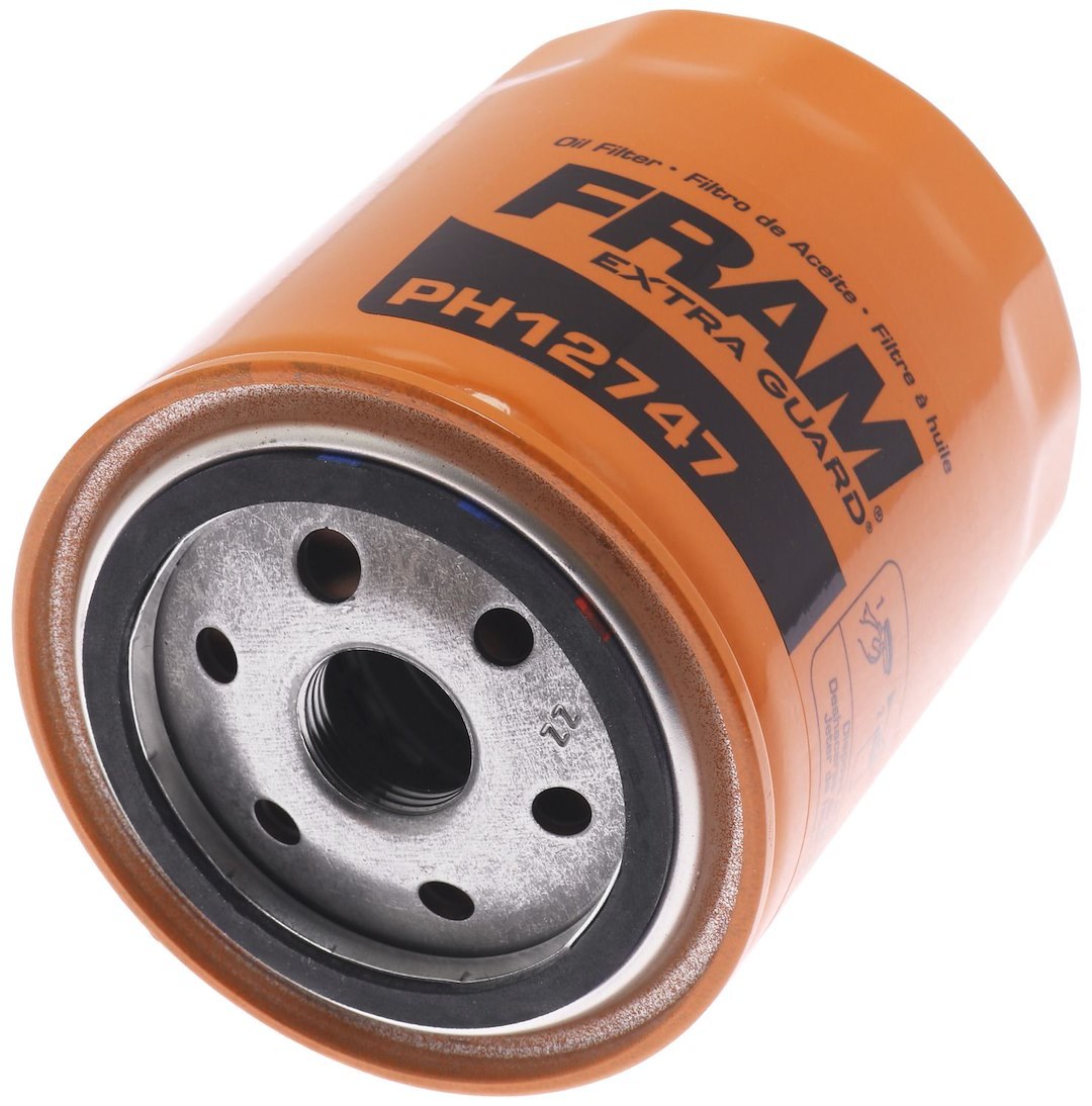 FRAM Oil Filter, Extra Guard®, Spin on Style, Cellulose/ Synthetic Filter Material, With Anti Drain Back Valve – FPH12747