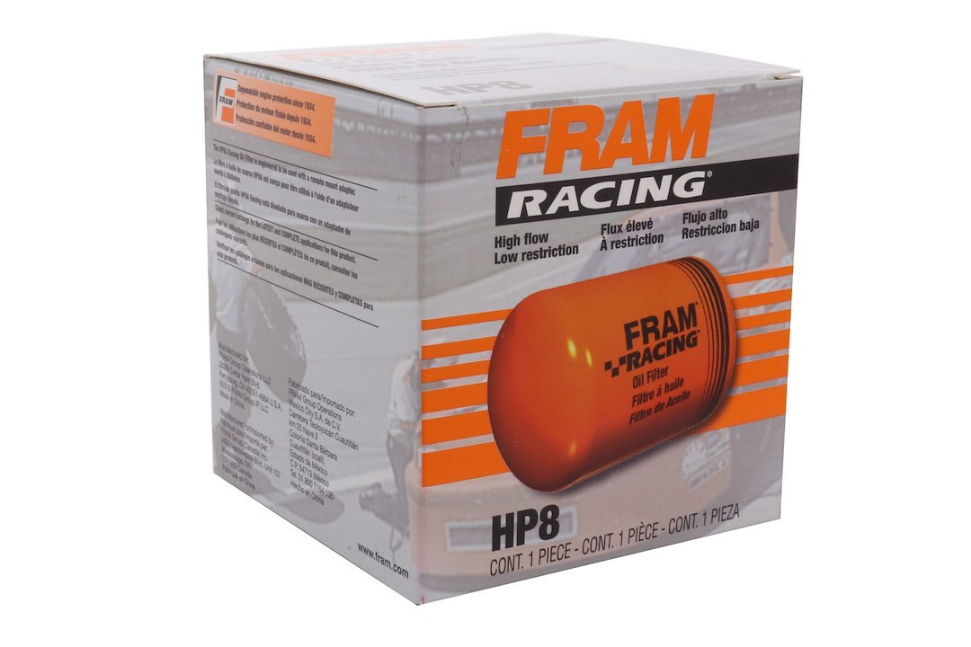 FRAM Oil Filter, Extra Guard ®, Canister Style, 18 Micron Rating Filter, With Anti-Drain Back Valve, With 22 PSI Bypass Valve – HP8