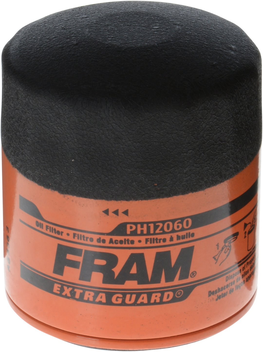 FRAM Oil Filter, Extra Guard ®, With Anti Drainback Valve, 3.43 Inch Height – PH12060