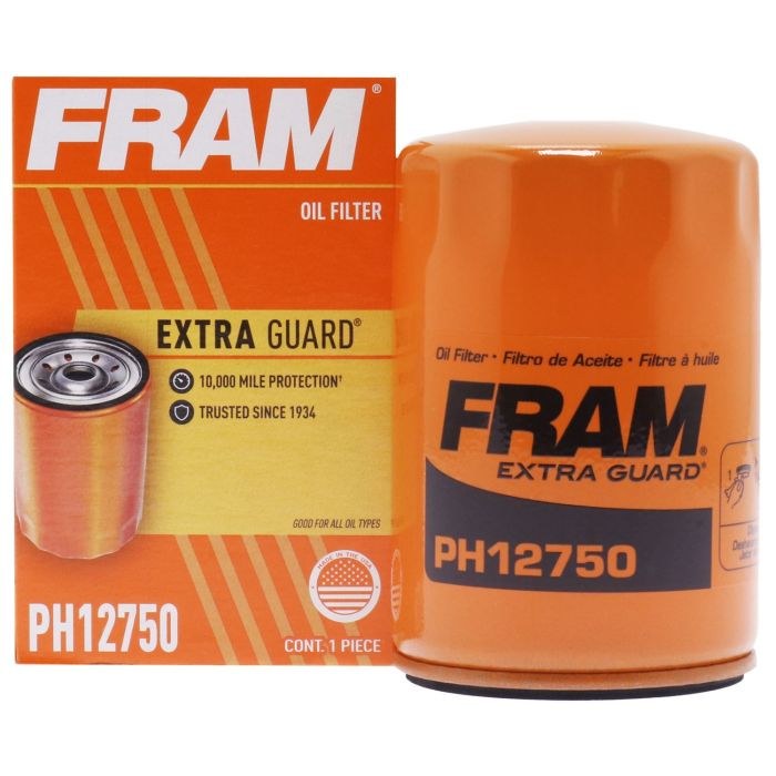 FRAM Oil Filter, Extra Guard ®, Spin-On, With Anti Drain Back Valve, With Bypass Valve, 2.98 Inch Outside Diameter – PH12750