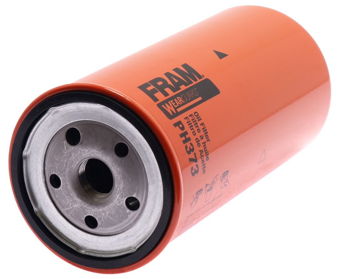 FRAM Oil Filter, Wearguard HD, Spin-On, Without Anti Drain Back Valve, 3.69 Inch Outside Diameter X 8.708 Inch Height – PH373