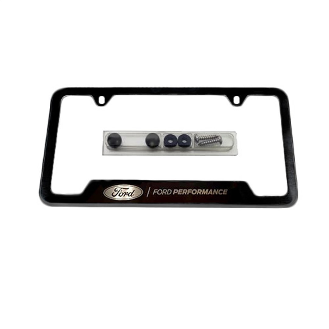 Ford License Plate Frame, With Ford Performance Logo, Without Lights, 304 Stainless Steel with Black Finish – M-1828-SS304BK