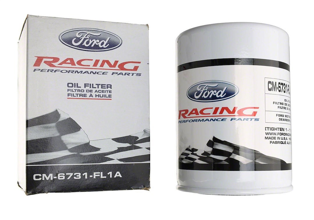 Ford Oil Filter, Engine Oil Filter, Synthetic-Polymer/Cellulose-Fiber Blend Media, Twist-On Style – CM-6731-FL1A
