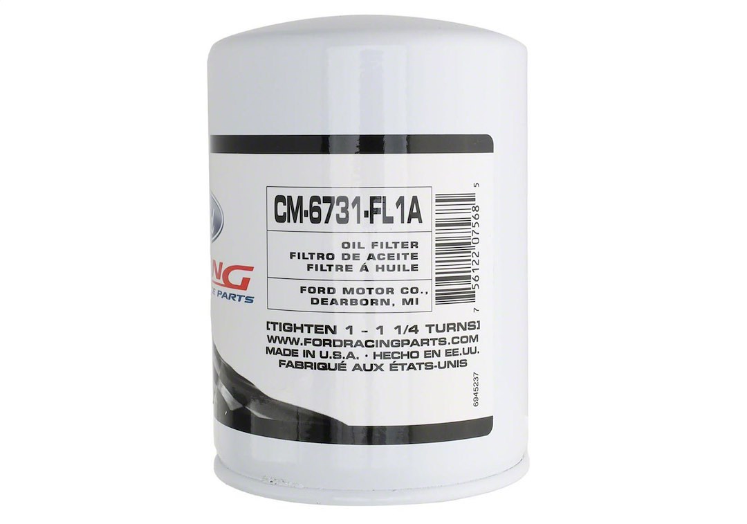 Ford Oil Filter, Engine Oil Filter, Synthetic-Polymer/Cellulose-Fiber Blend Media, Twist-On Style – CM-6731-FL1A