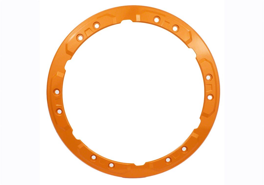 Ford Wheel Bead Lock Ring, For Use with Factory Bead Lock Wheels, Powder Coated, Orange, Aluminum, Single – M-1021-BLO