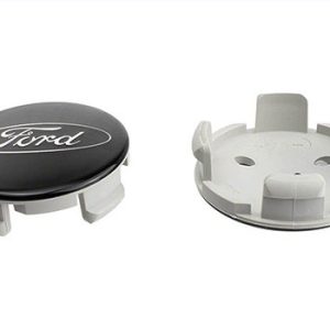 Ford Wheel Center Cap, Fits Into Ford Passenger Car Model, Gloss, Black with Chrome Ford Logo, Set of 4 – M-1096K-BCC