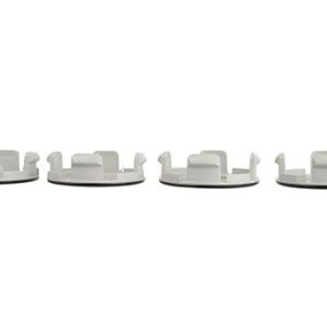 Ford Wheel Center Cap, Fits Into Ford Passenger Car Model, Gloss, Black with Chrome Ford Logo, Set of 4 – M-1096K-BCC