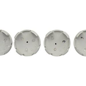 Ford Wheel Center Cap, Fits Into Ford Passenger Car Model, Gloss, Black with Chrome Ford Logo, Set of 4 – M-1096K-BCC