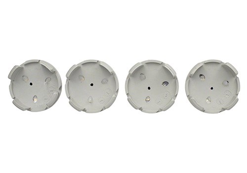 Ford Wheel Center Cap, Fits Into Ford Passenger Car Model, Gloss, Black with Chrome Ford Logo, Set of 4 – M-1096K-BCC
