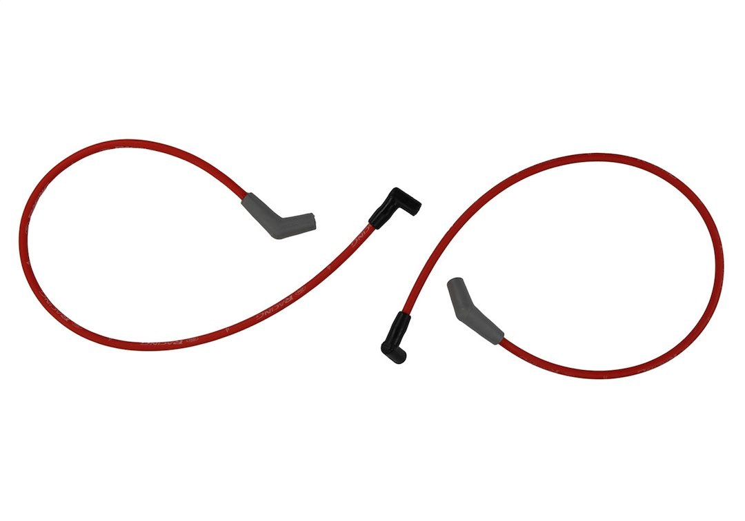 Ford Spark Plug Wire Set, Pre Assembled, Red, 9 Millimeter, Silicone Insulation, 45 Degree Spark Plug Boots, Low Resistance – M-12259-R301