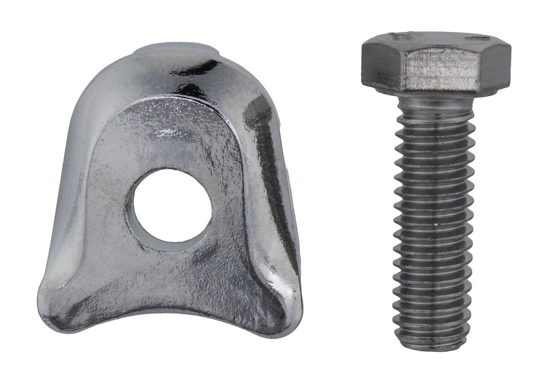Ford Distributor Clamp, Ford 2.3 Hsc/ V6 or V8 Fe Block, Chrome Plated, Steel, Not for Sale on Pollution Control Vehicles – M-12270-A302