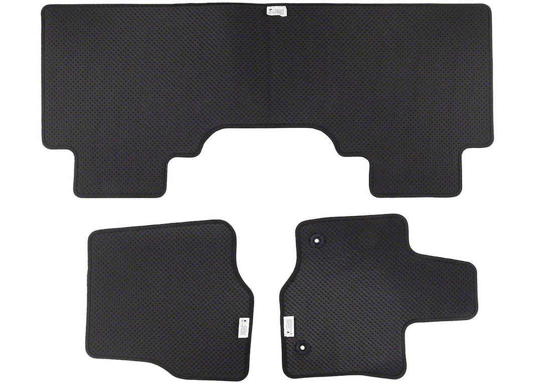 Ford Floor Mat, Black, Direct-Fit, Ford Performance Logo, Carpeting, 3 Piece – M-13086-F60