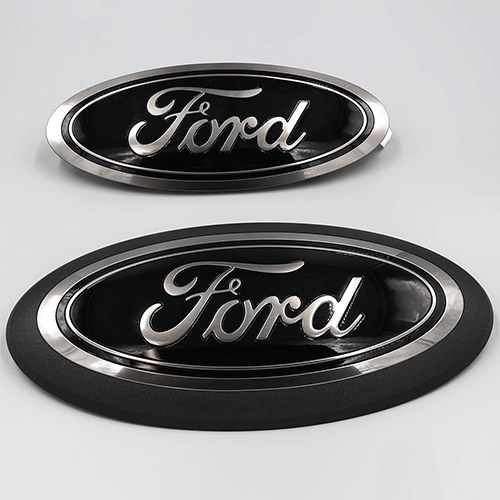 Ford Emblem, Ford Logo, Black, Oval, Without Camera – M-1447-F15B
