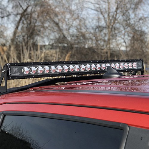 Ford Light Bar, Rigid, LED, 40 Inch Length, Spot and Flood Beam, Clear Lens, Black Housing, Roof Mount – M-15200K-R