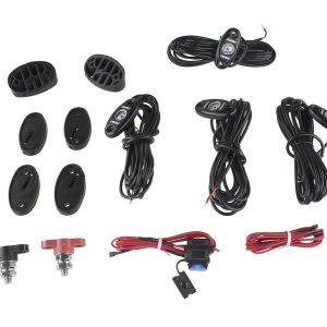 Ford Underbody Light Kit, Rigid, Underbody Mount, LED, White Light, Clear Lens, Black Aluminum Housing/ Polycarbonate Lens – M-15200-RUN