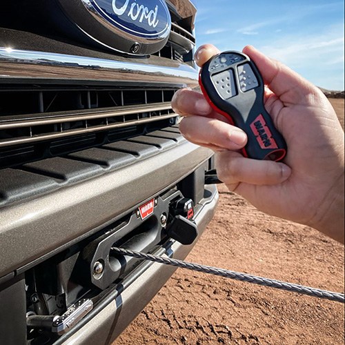 Ford Winch, Warn ®, Vehicle Mounted, Electric, 12000 Pound Pull Capacity, 70 Foot Synthetic Line, Hawse Fairlead – M-1821-SD