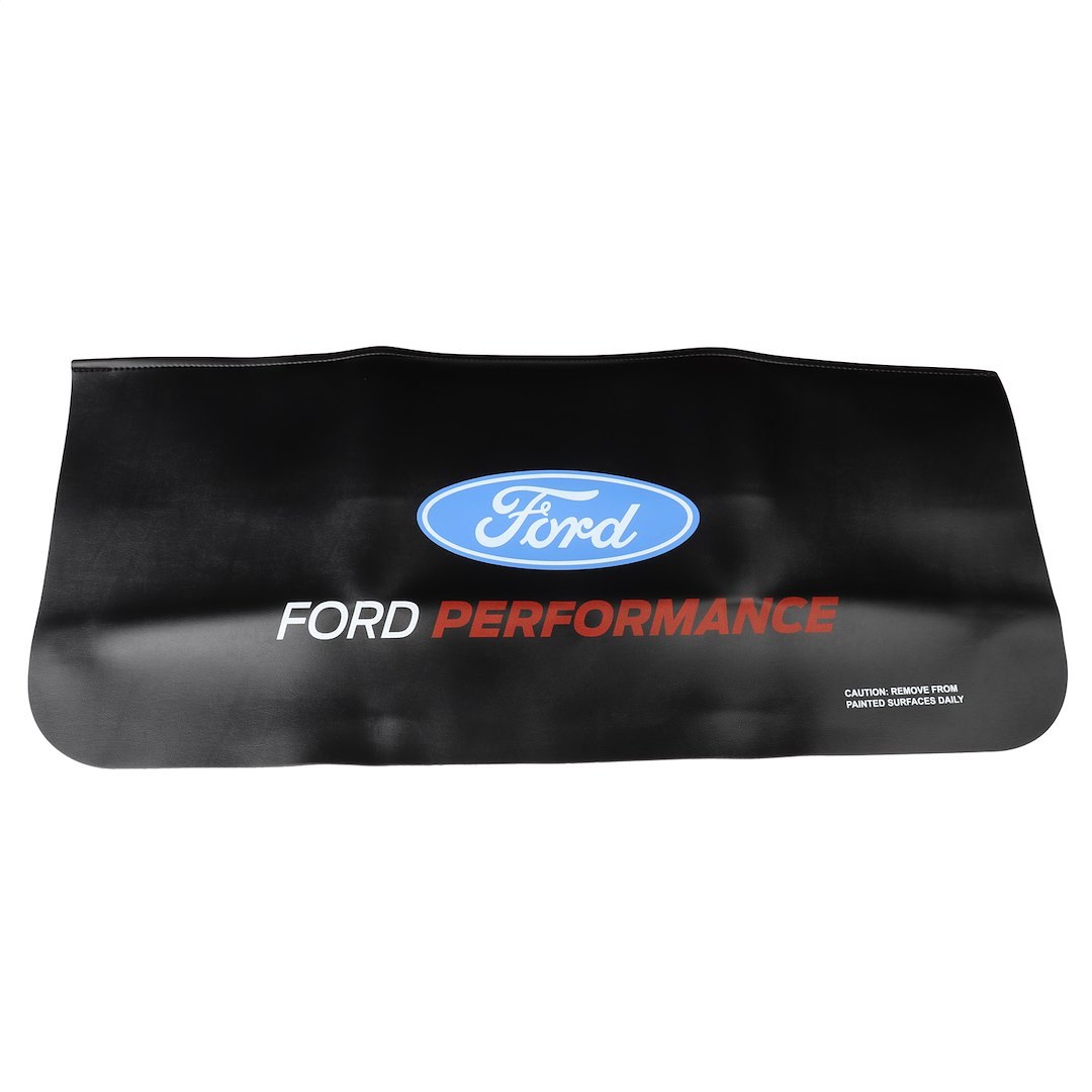 Ford Fender Cover, Universal, 27 Inches X 36 Inches, Black, With Ford Racing Performance Parts Logo, Single – M-1822-A7