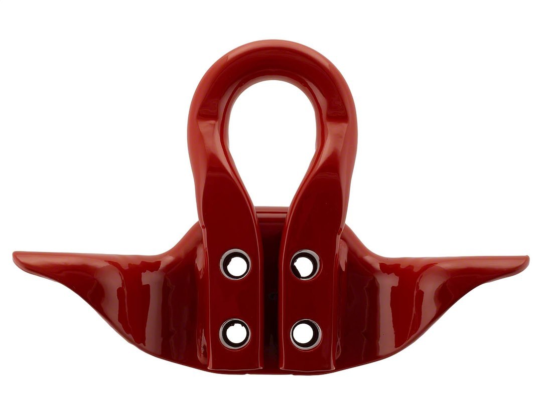 Ford Tow Hook, Functional, Powder Coated, Red, Steel, Set of 2 – M-18954-SDR